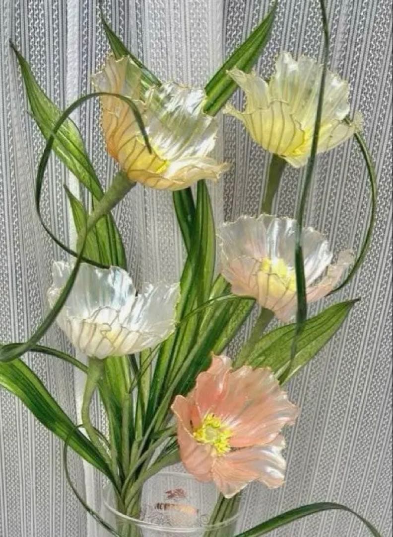 アメリカンフラワー　ディップフラワー　NO.179（ポピー）とNO.180