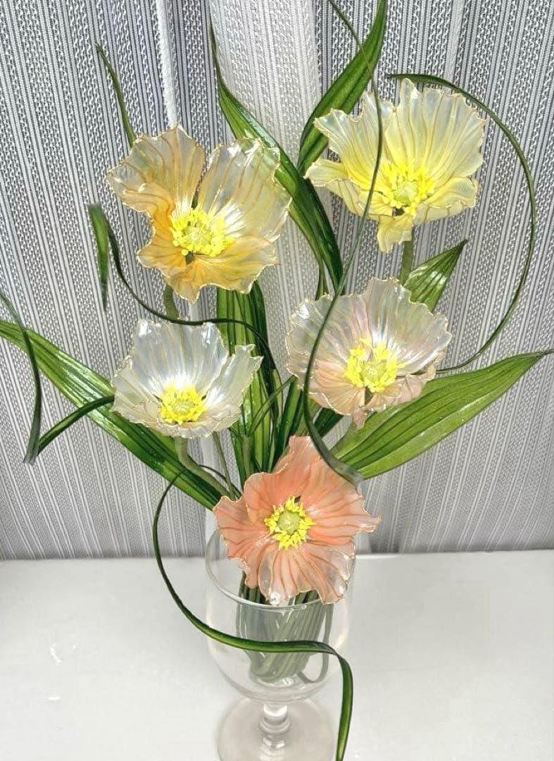 アメリカンフラワー　ディップフラワー　NO.179（ポピー）とNO.180