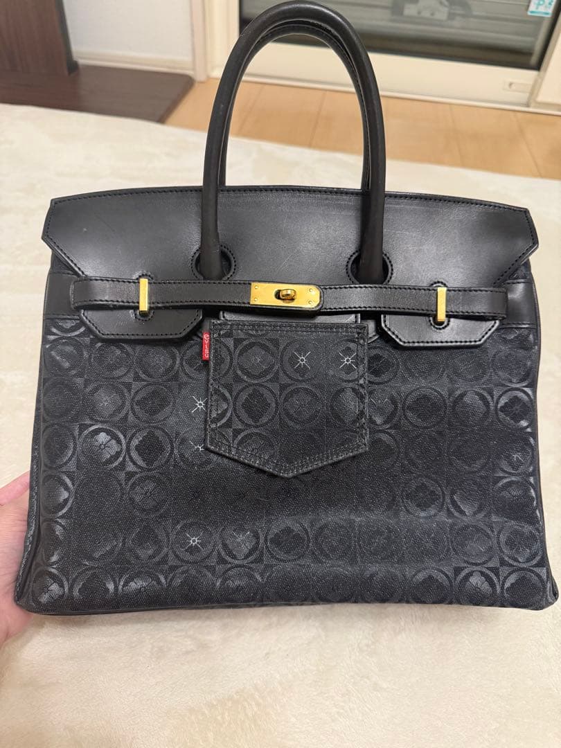 【激レア】エヴィス　デニムバーキン　バッグ　家紋