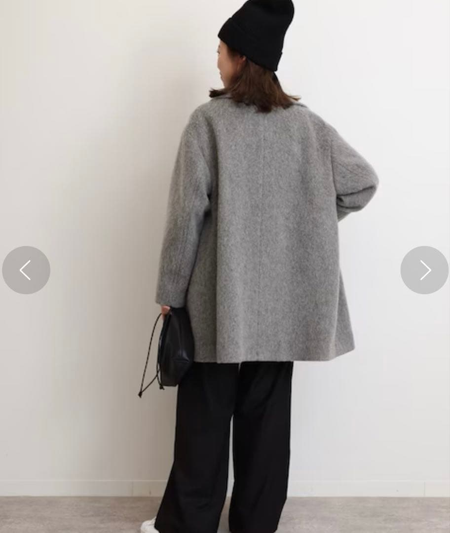 JOURNAL STANDARD 尾州ウールシャギーミドルコート 美品