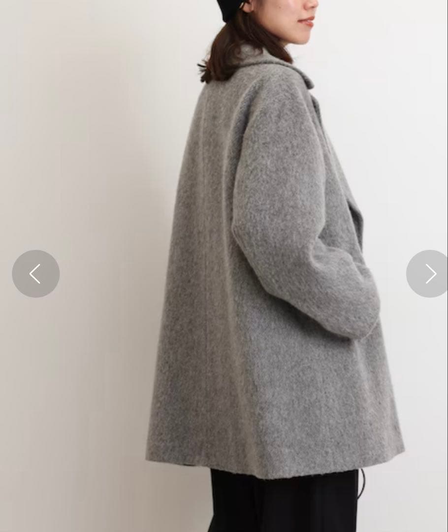 JOURNAL STANDARD 尾州ウールシャギーミドルコート 美品