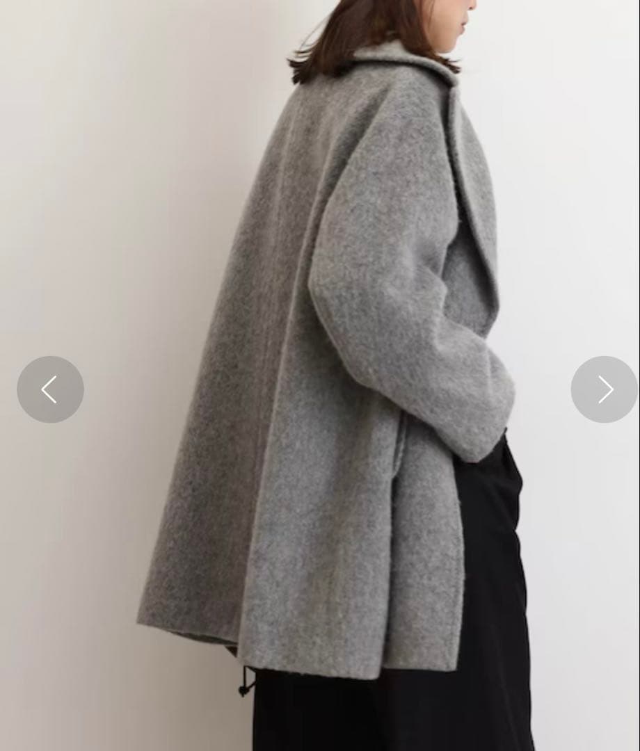 JOURNAL STANDARD 尾州ウールシャギーミドルコート 美品