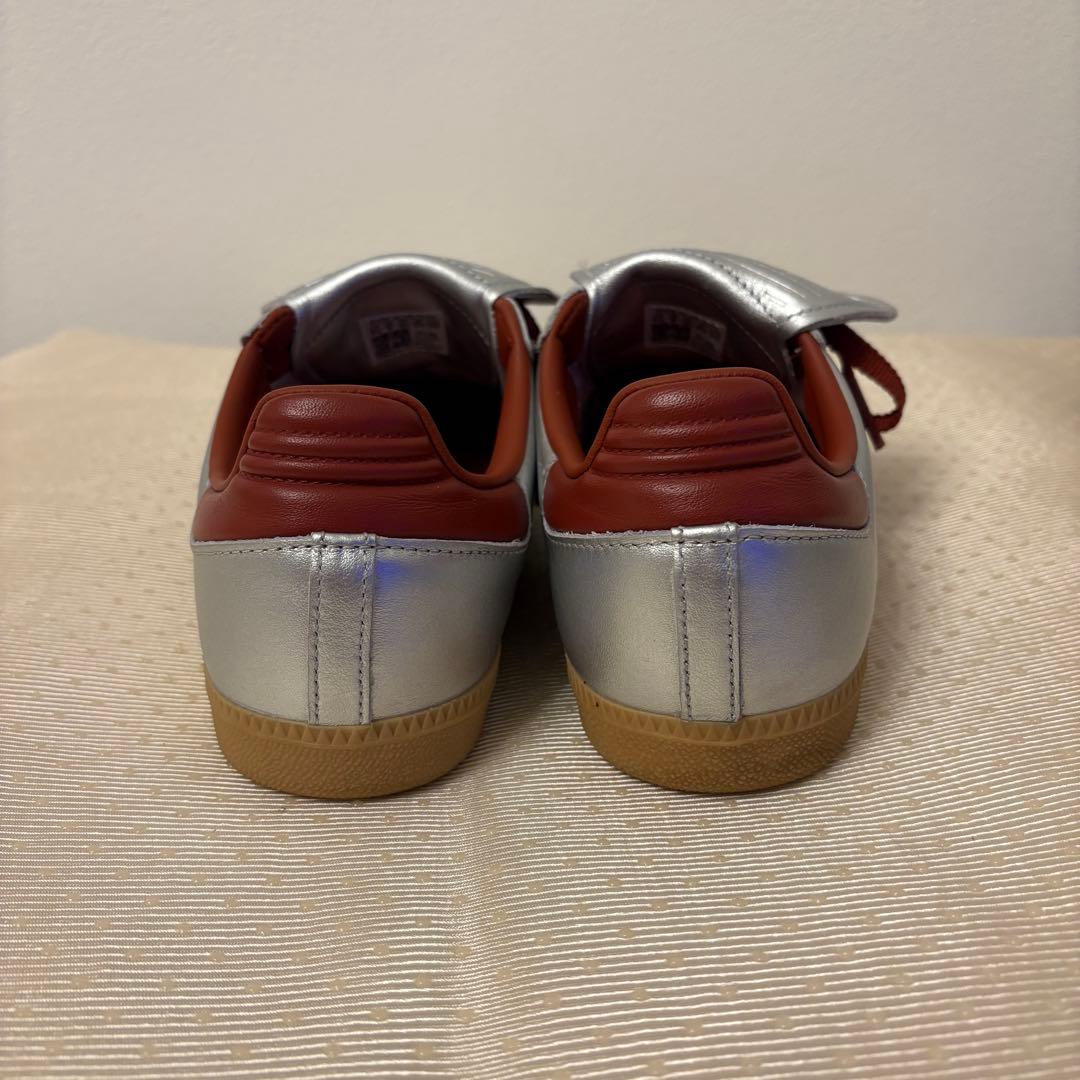 未使用級☆samba サンバ LT adidasオリジナルス　シルバー 24.5