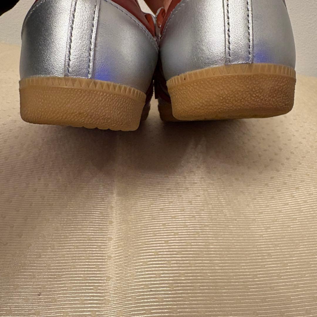 未使用級☆samba サンバ LT adidasオリジナルス　シルバー 24.5