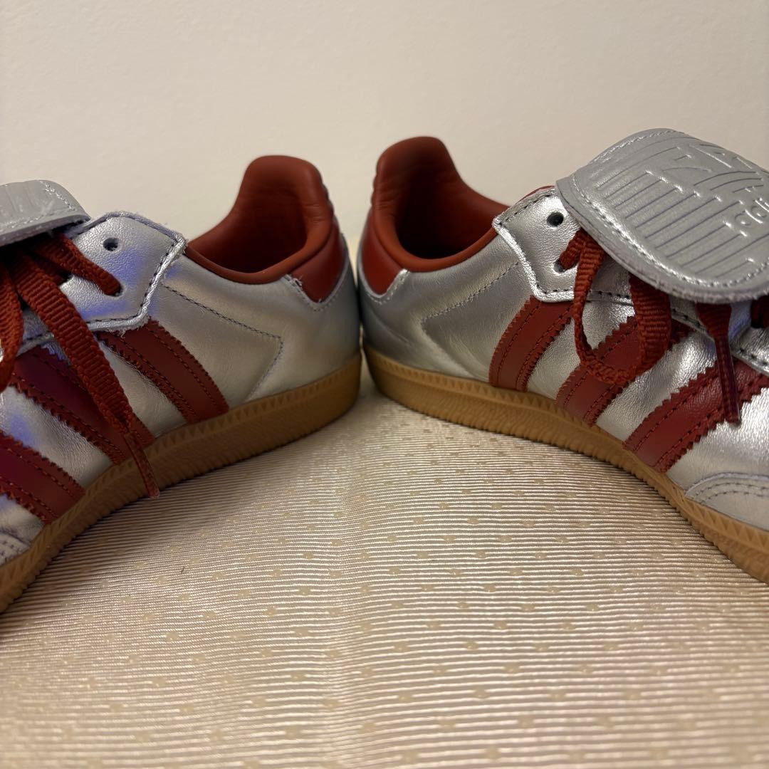 未使用級☆samba サンバ LT adidasオリジナルス　シルバー 24.5