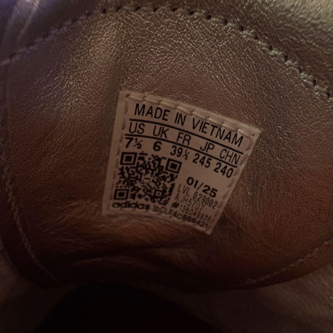 未使用級☆samba サンバ LT adidasオリジナルス　シルバー 24.5