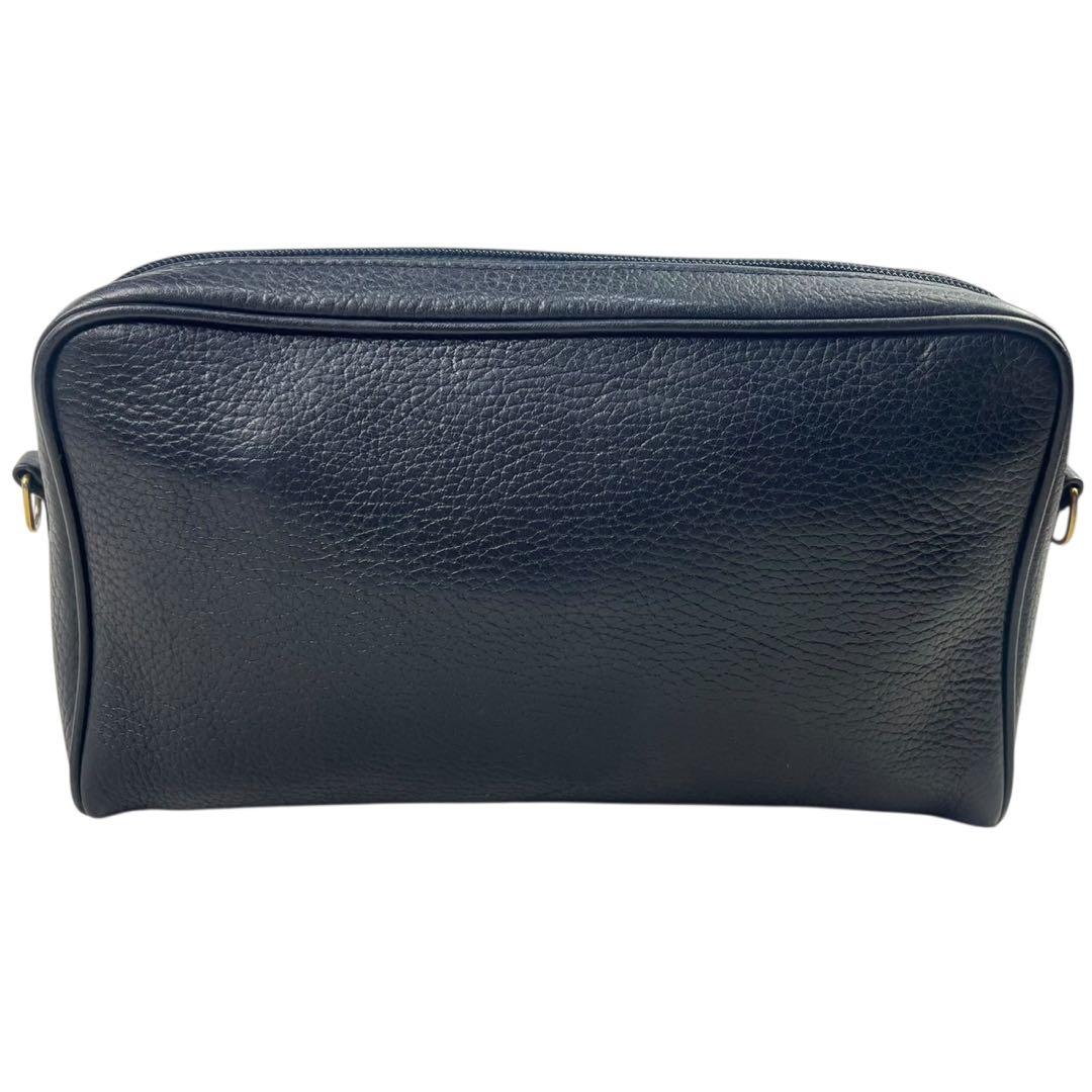 希少 グッチ ショルダーバッグ 2way インターロッキング ブラック レザー