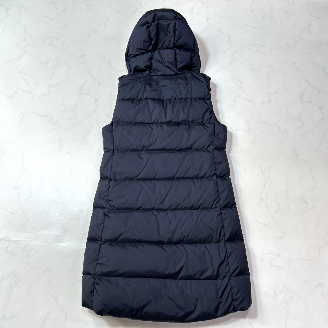 美品 プラステ ロングダウンベスト ネイビー ダウンコート ブルゾン