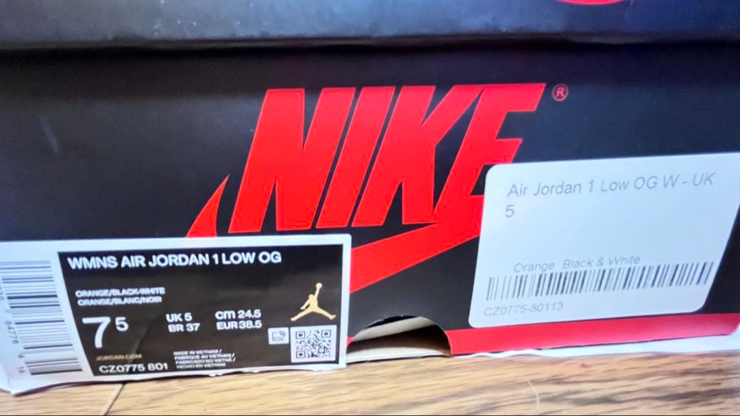 靴 NIKE AIR JORDAN 1 LOW OG W CZ0790-801