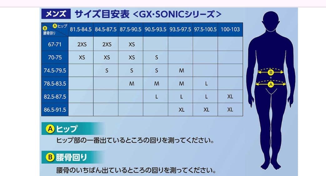ミズノ　高速水着　gx sonic 4 MR　サイズ　xs