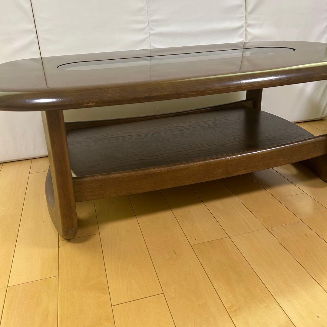 karimoku カリモク センターテーブル　ローテーブルコーヒーテーブル丸型