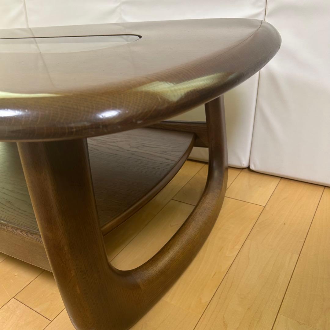 karimoku カリモク センターテーブル　ローテーブルコーヒーテーブル丸型