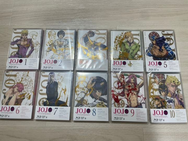 ジョジョの奇妙な冒険 黄金の風 Vol.1～10 Blu-ray＋イベントDVD
