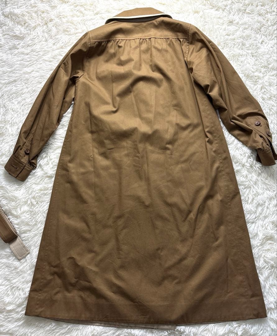 ◾︎ヴィンテージ 90s' YSL Aラインステンカラーコート ロングジャケット