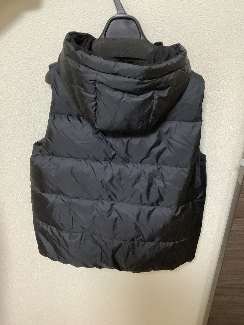 チャイニーズラクーン　黒　西川ダウン　ナノユニバース　ベスト　40 タヌキ