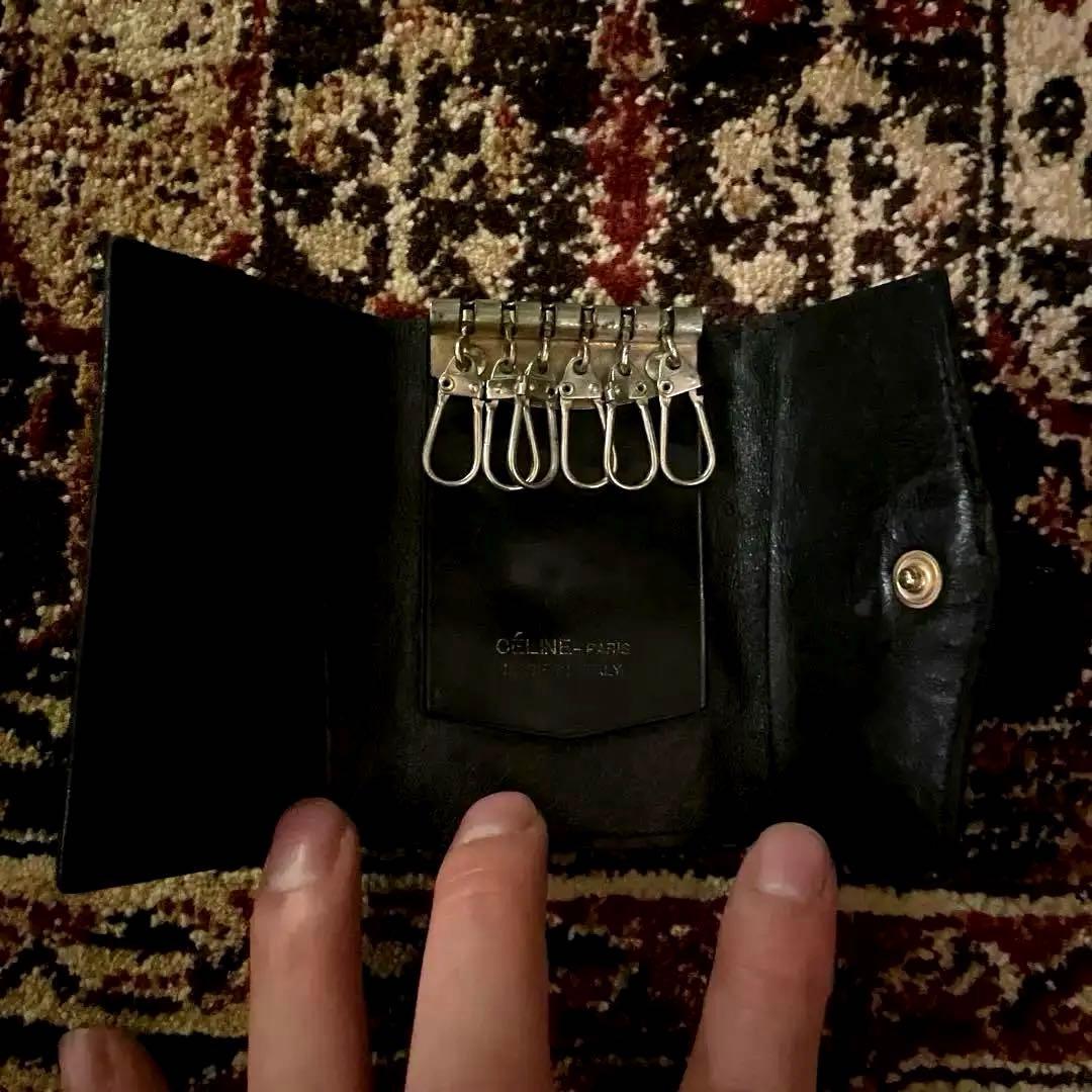 セリーヌ CELINE 本革6連キーケース ブラック