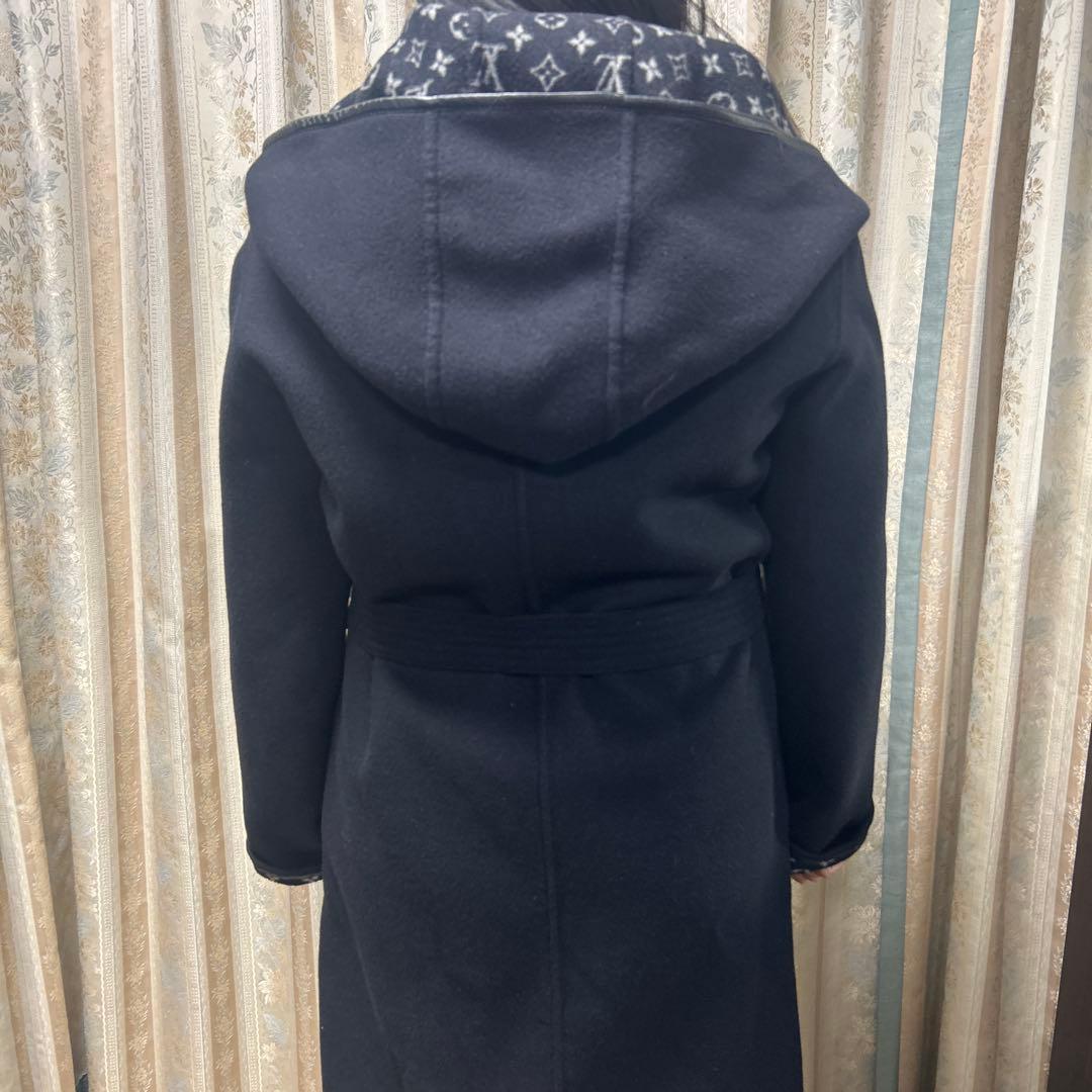 フーデッドラップコート　size38