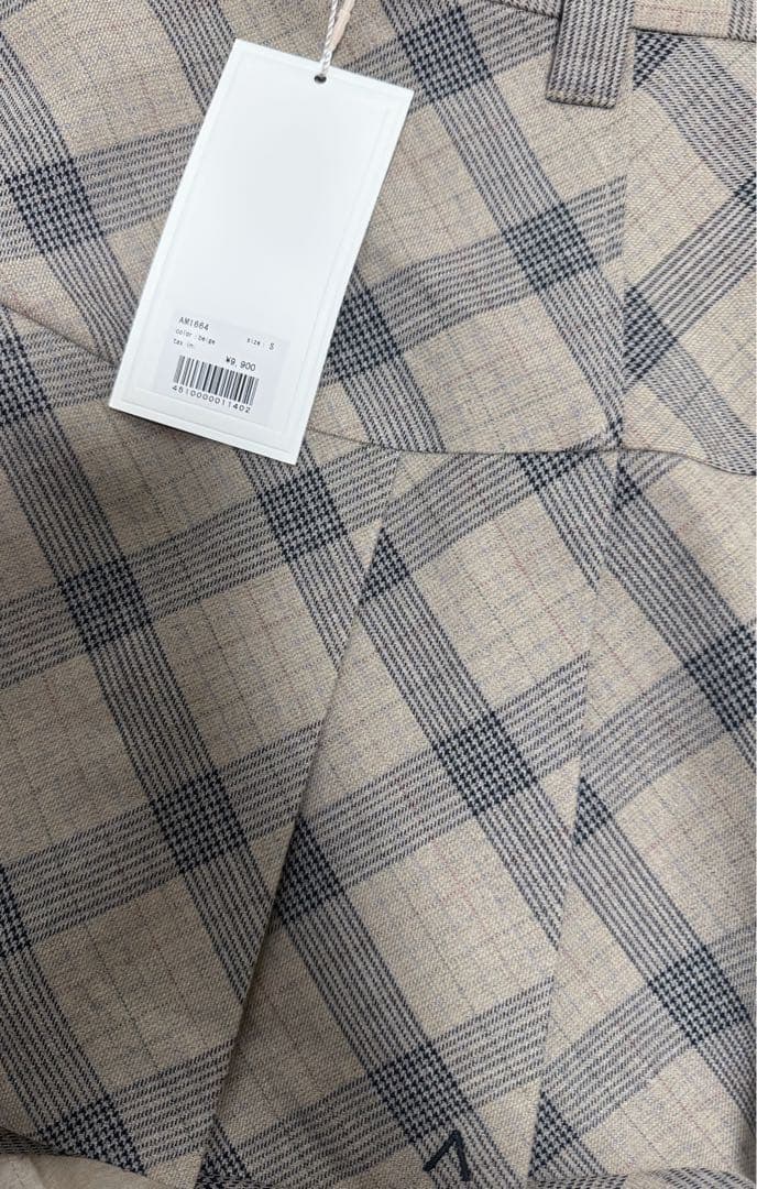 andmary￤Coco check mini pleats skirt