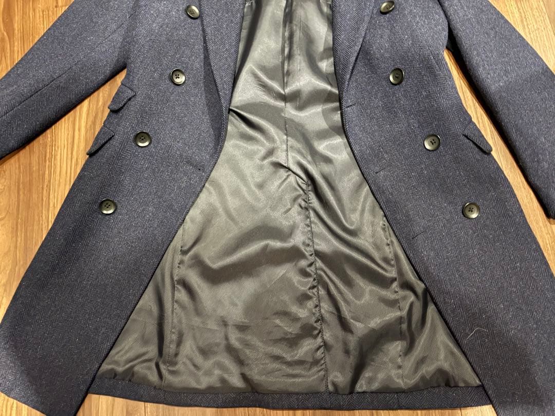 美品 SUIT SELECT ダブルブレストチェスターコート S