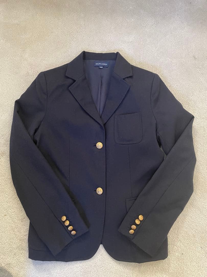 ラルフローレン　紺ブレザー150 金ボタン