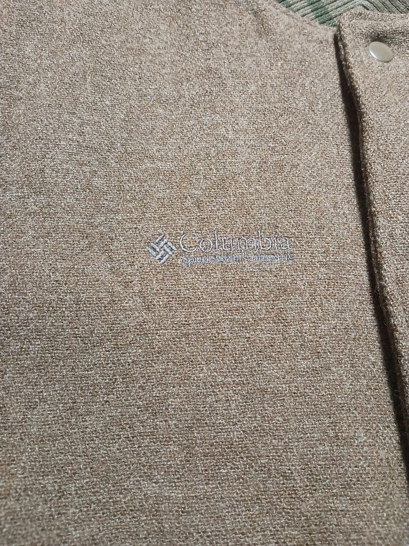 Columbia スタジャン ブラウン/ホワイト XL