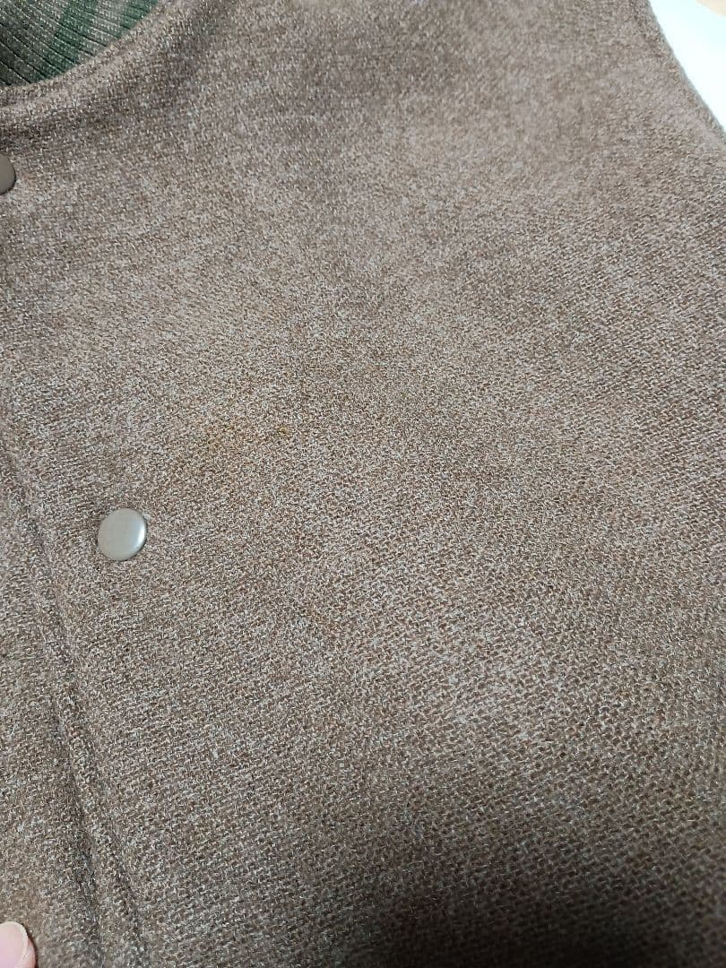 Columbia スタジャン ブラウン/ホワイト XL