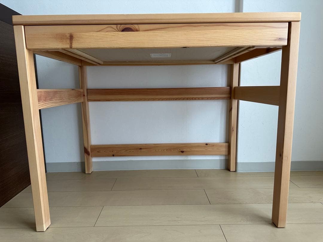 【美品】無印良品　パイン材デスク② 学習机　天然木