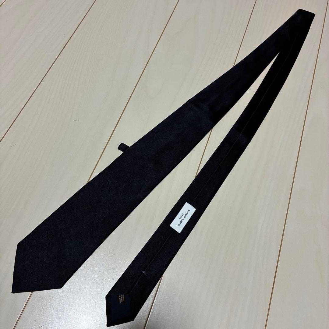 SIAMO VICINI ユナイテッドアローズ ネイビーソリッドタイ