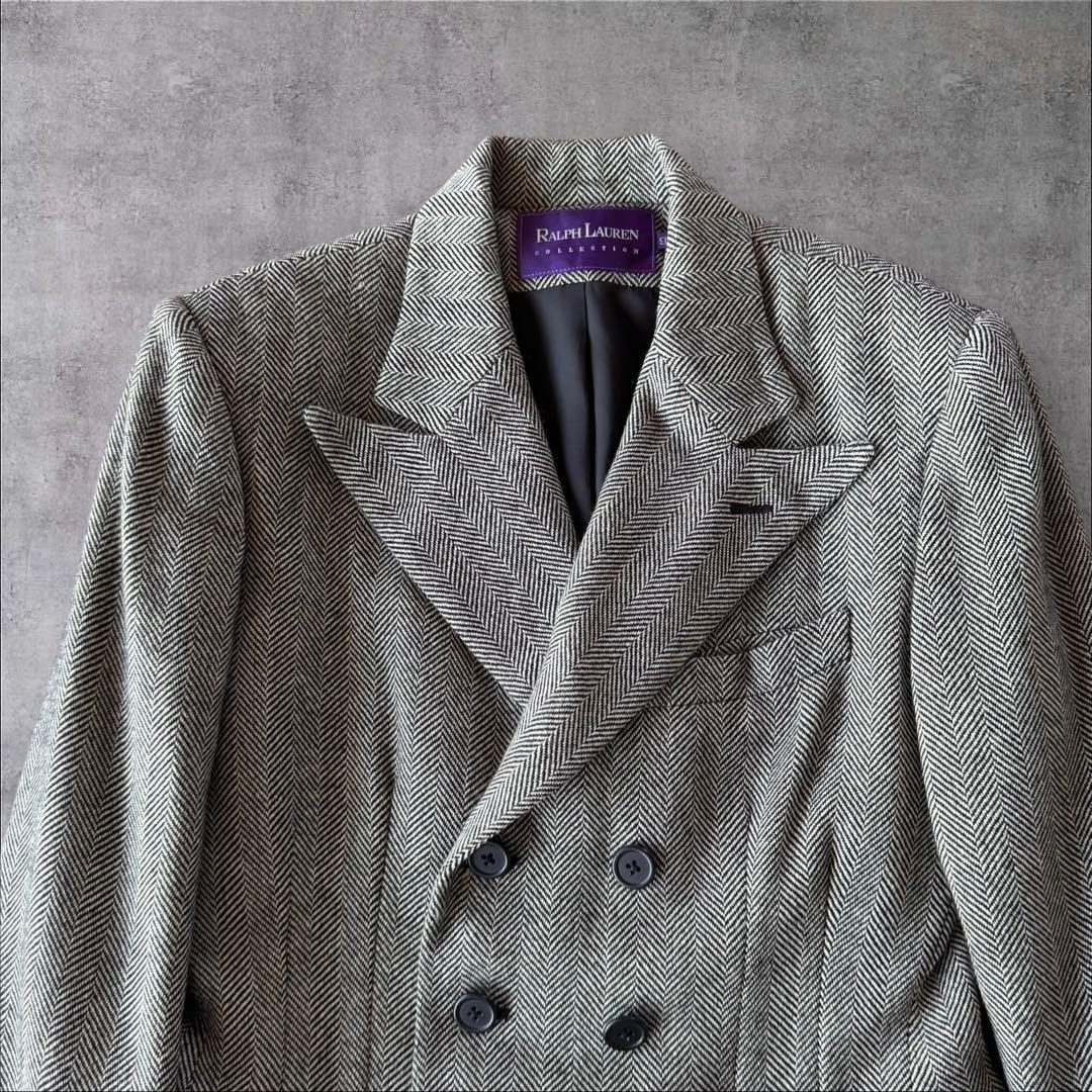 Ralph Lauren パープルレーベルヘリンボーン ダブルブレストジャケット