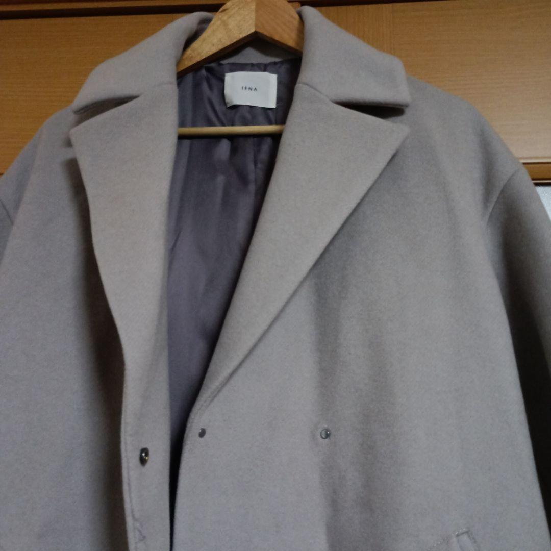 【IENA】MANTECO グレー 　オーバーチェスターコート　36