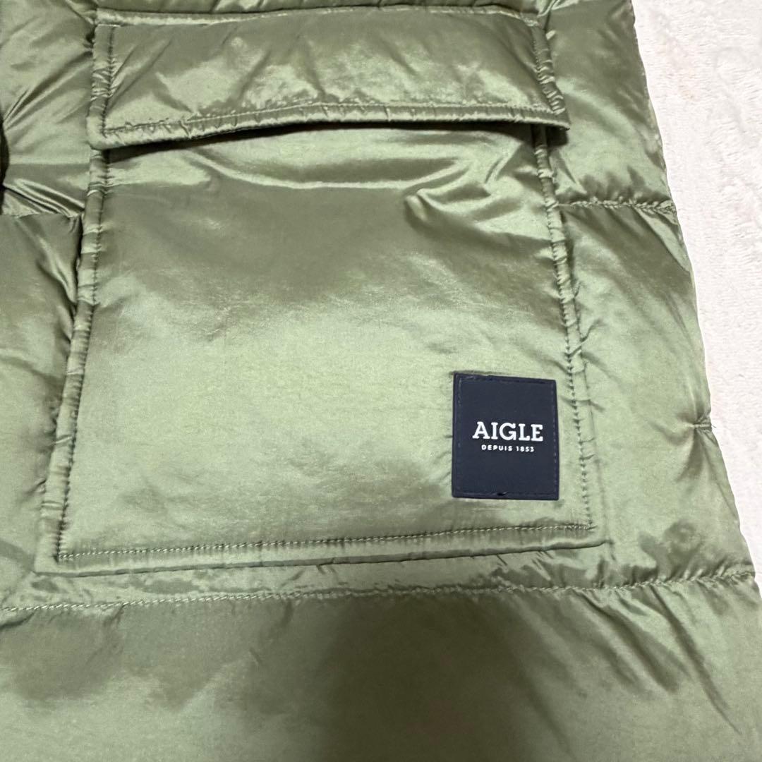 美品✨　AIGLE エーグル バラモ サーモライト 中綿ロングダウンベスト 撥水