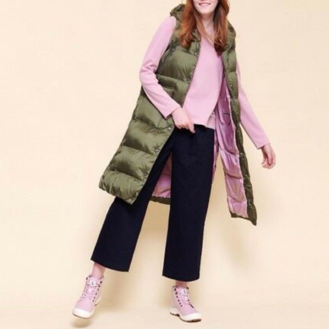 美品✨　AIGLE エーグル バラモ サーモライト 中綿ロングダウンベスト 撥水