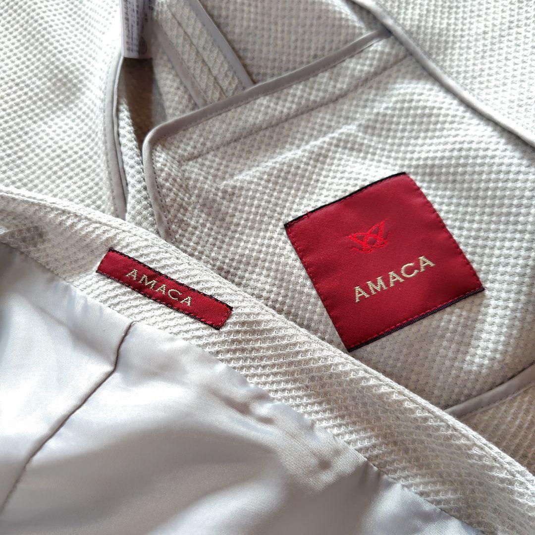 未使用　AMACA　スーツセット2点おまとめ　洗える　ストレッチ