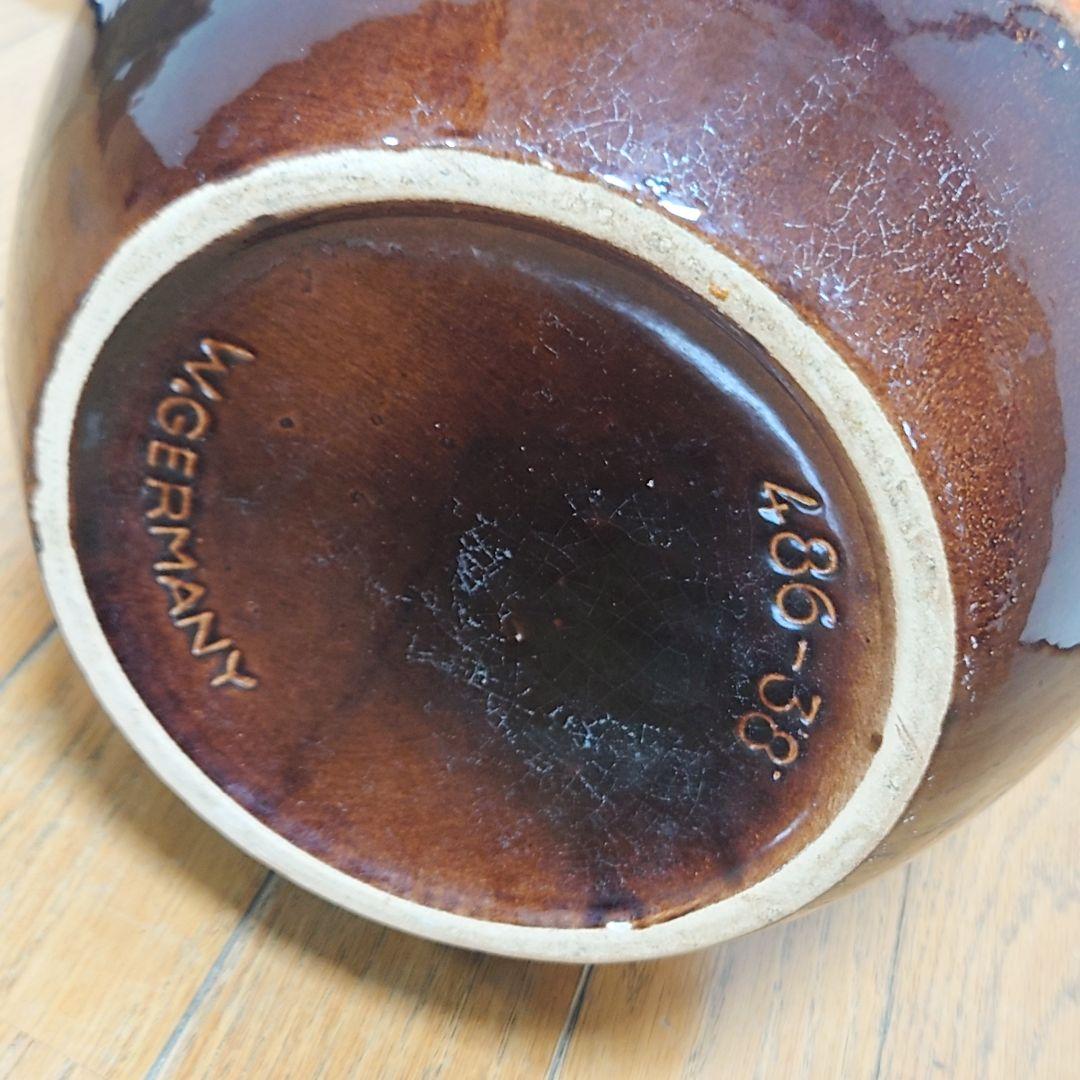 西ドイツ製 ヴィンテージ陶器シューリッヒ社製「ファットラヴァ」様式の花瓶