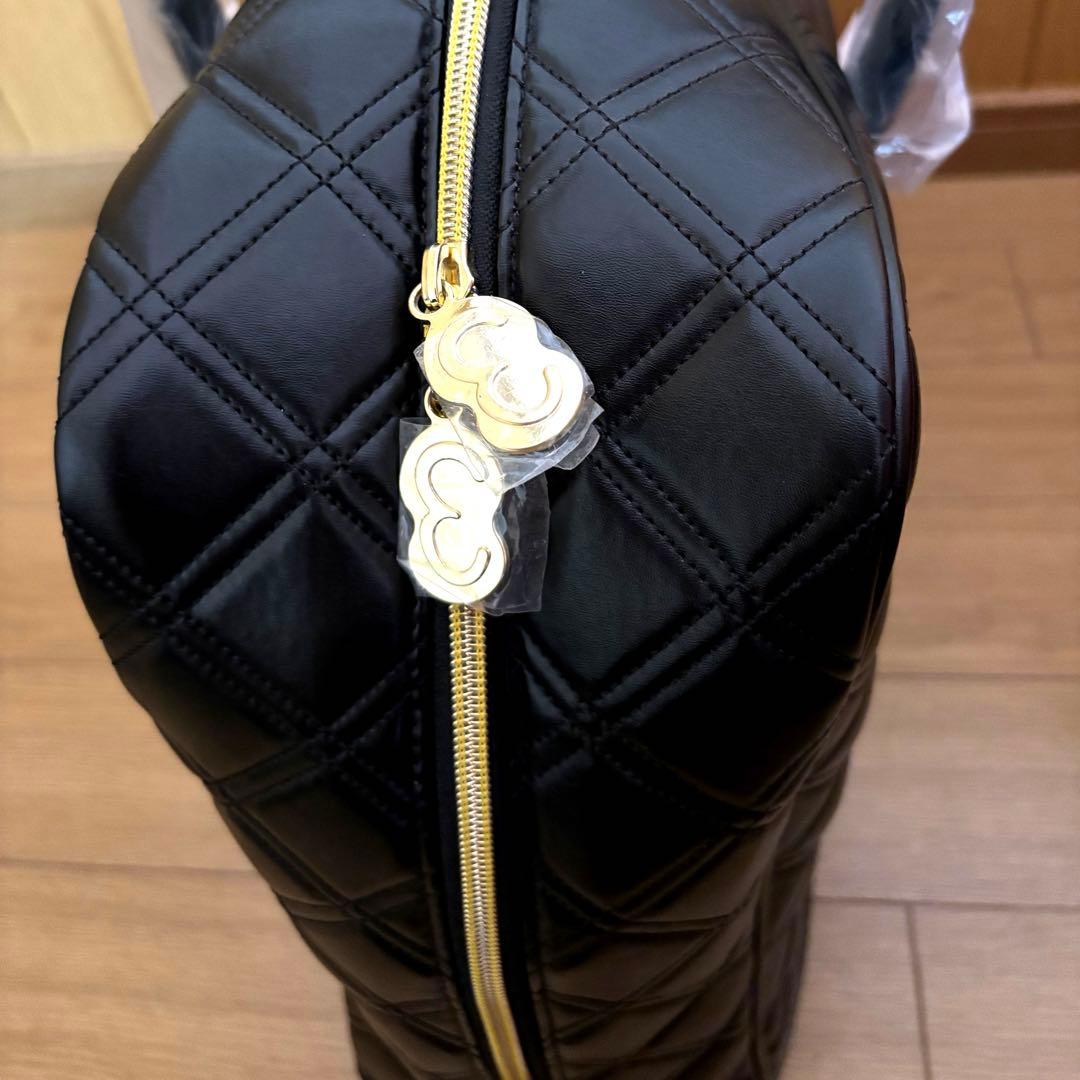 Waoww ワオ ボストンバッグ ロッカーバッグ 黒×金 新品未使用品