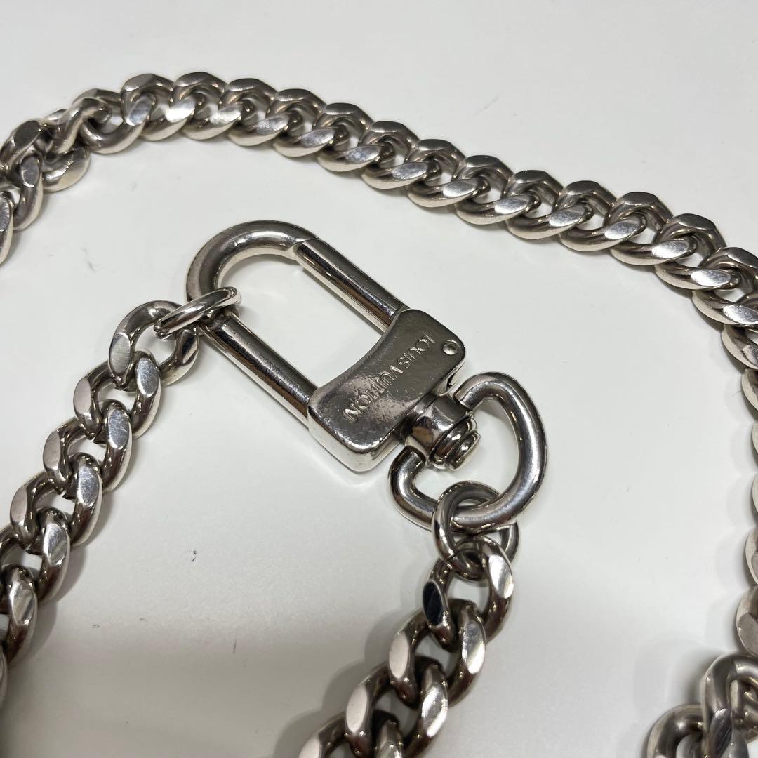 1*K様 LOUIS VUITTON シルバー ウォレットチェーン カラビナ式