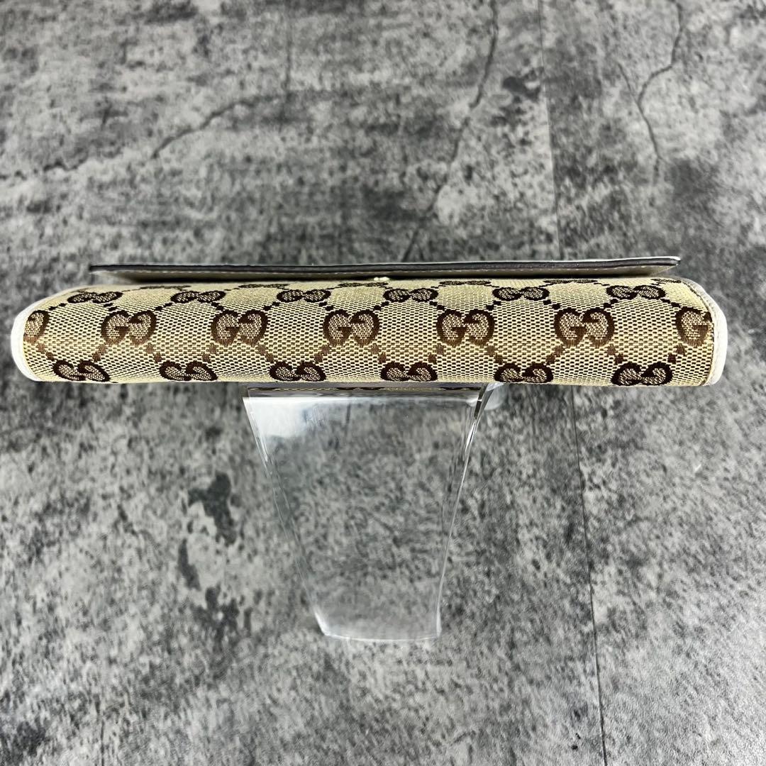 GUCCI ラブリーハート GGキャンバス 長財布 Wホック