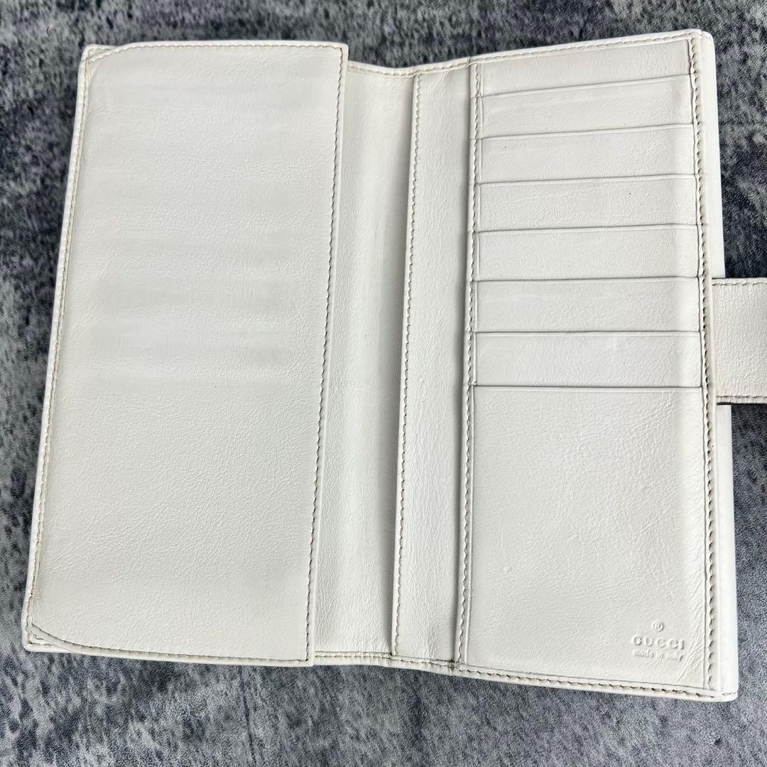 GUCCI ラブリーハート GGキャンバス 長財布 Wホック