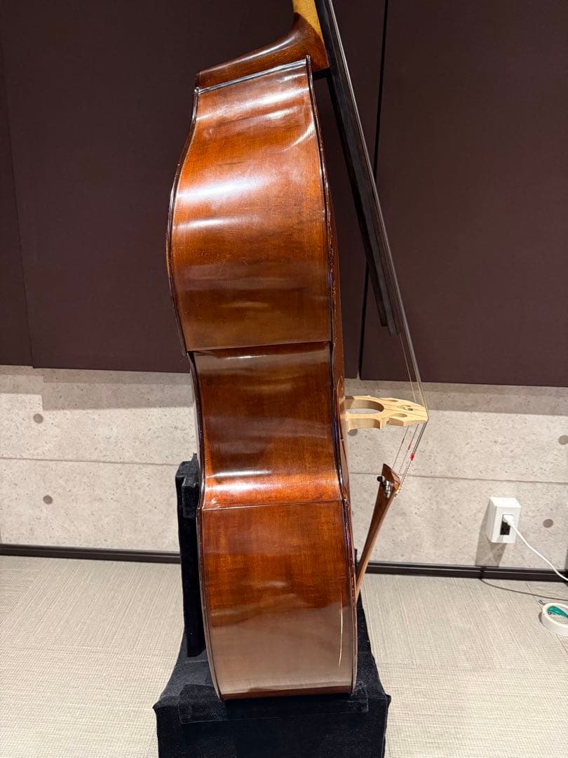 引取り限定 コントラバス 本体 エマニュエル・ヴィルファー 側面に割れ有り