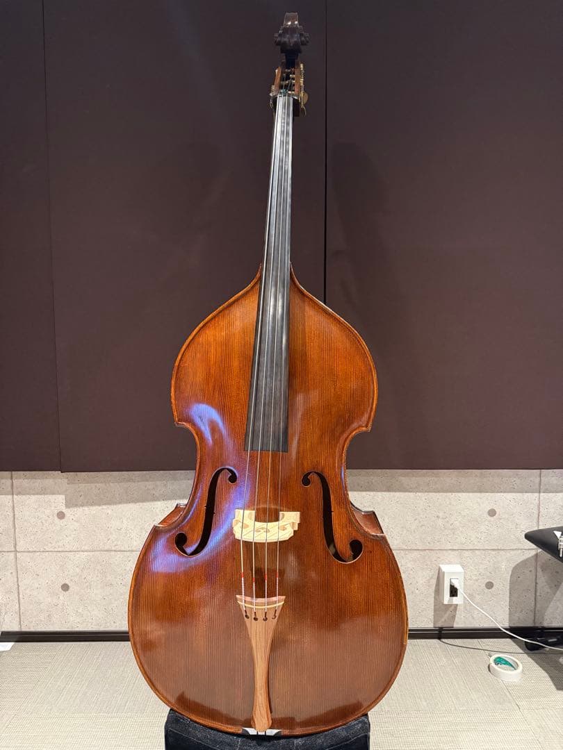 引取り限定 コントラバス 本体 エマニュエル・ヴィルファー 側面に割れ有り