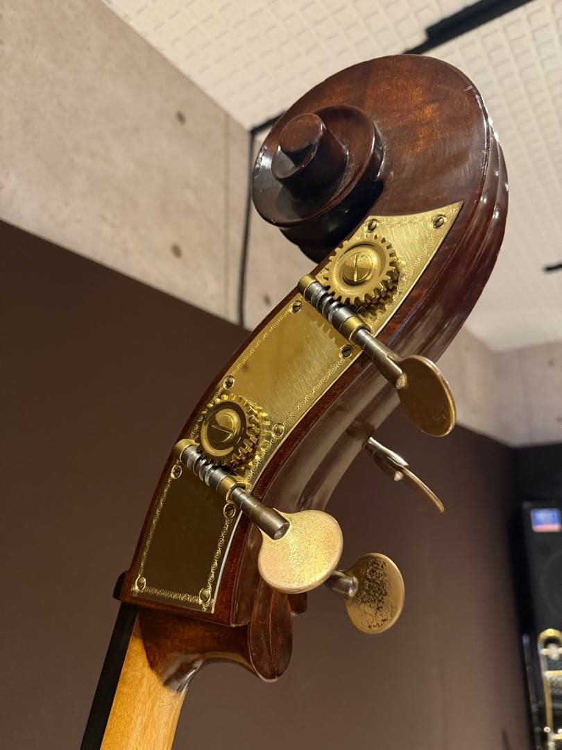 引取り限定 コントラバス 本体 エマニュエル・ヴィルファー 側面に割れ有り