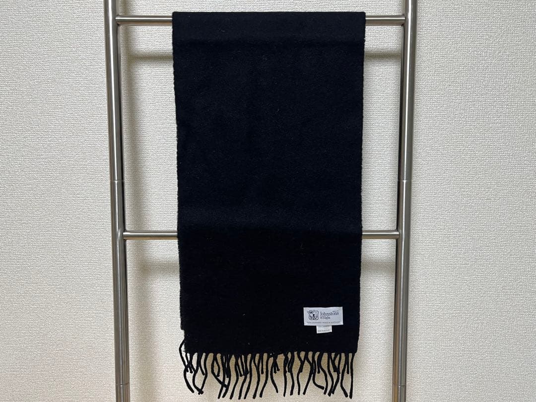 美品 JOHNSTONS ジョンストンズ カシミア マフラー