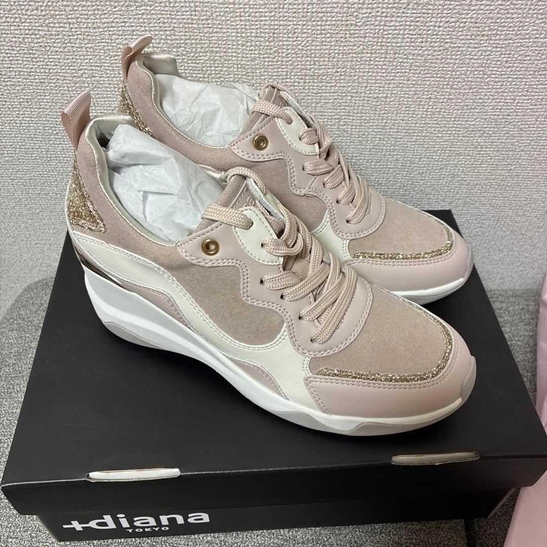 【〜2/8AM、新品】+diana IF 46545 PK3/PK1 スニーカー