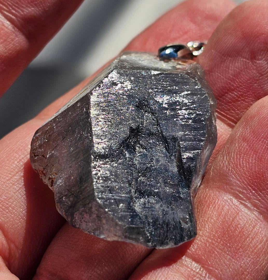 akko様★専用★激烈に超希少‼️ブルーザギマウンテン原石 ペンダント