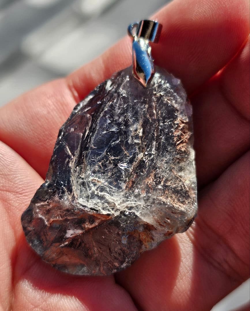 akko様★専用★激烈に超希少‼️ブルーザギマウンテン原石 ペンダント