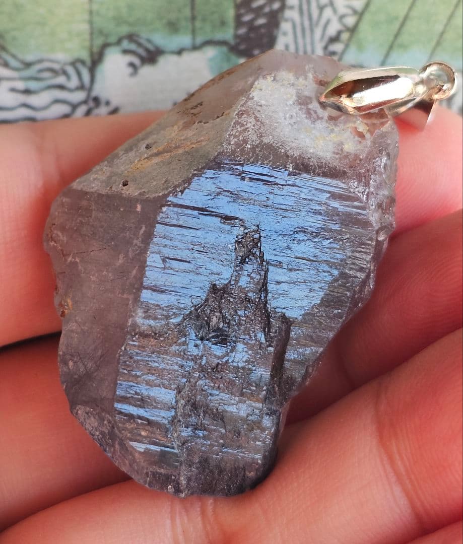 akko様★専用★激烈に超希少‼️ブルーザギマウンテン原石 ペンダント