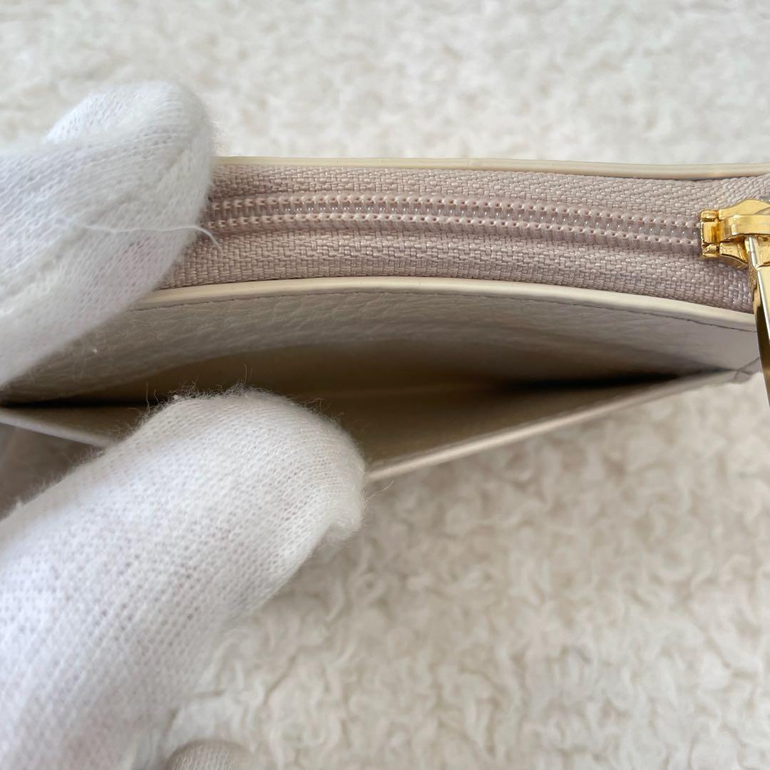 【美品】ATAO キーケース 3連 レザー ミニ財布 ベル 小銭入れ