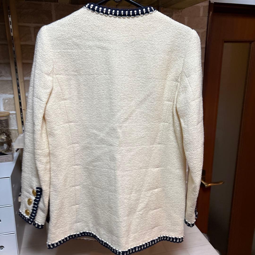 ミューズドゥーズィエムクラス 金ボタン ウールツイードジャケット 36