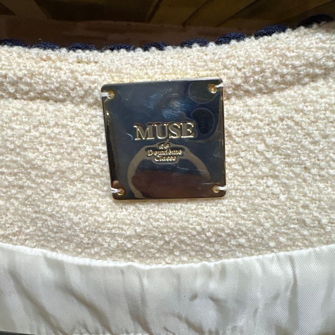 ミューズドゥーズィエムクラス 金ボタン ウールツイードジャケット 36