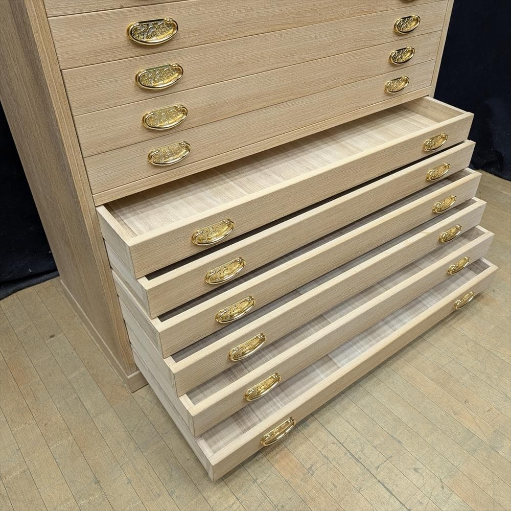 桐　天然木　12段　着物箪笥　桐箪笥　衣装箪笥　箪笥　タンス　チェスト　収納